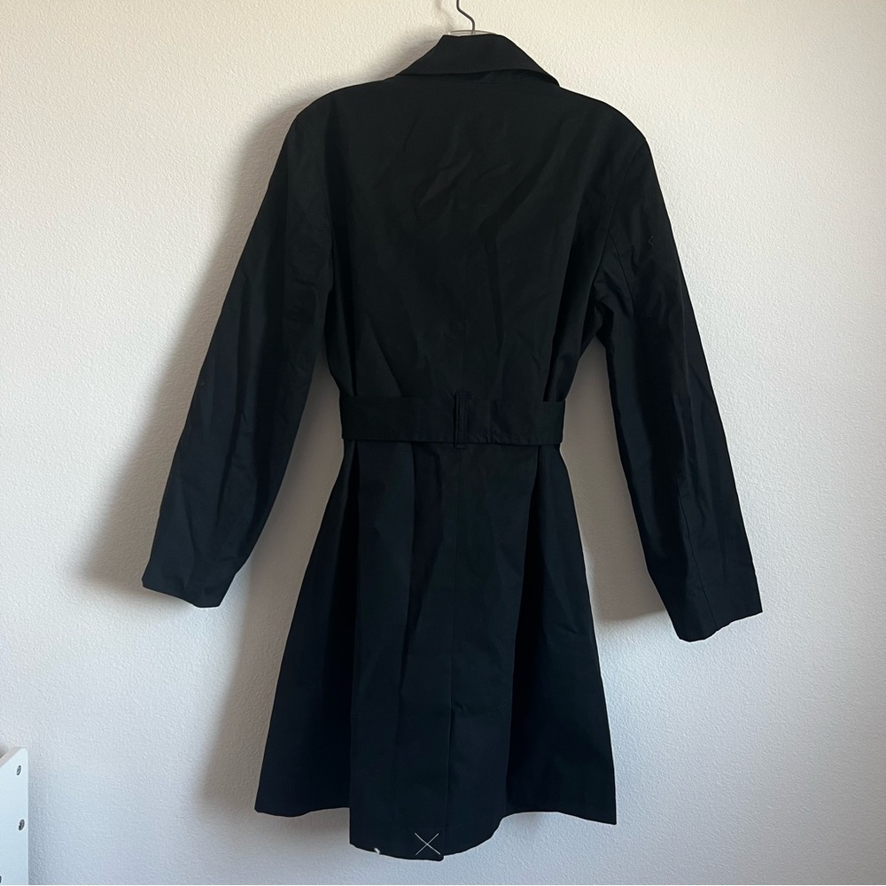 J. Crew Factory Black Trench Coat Size: 6 NWT - Picture 12 of 12